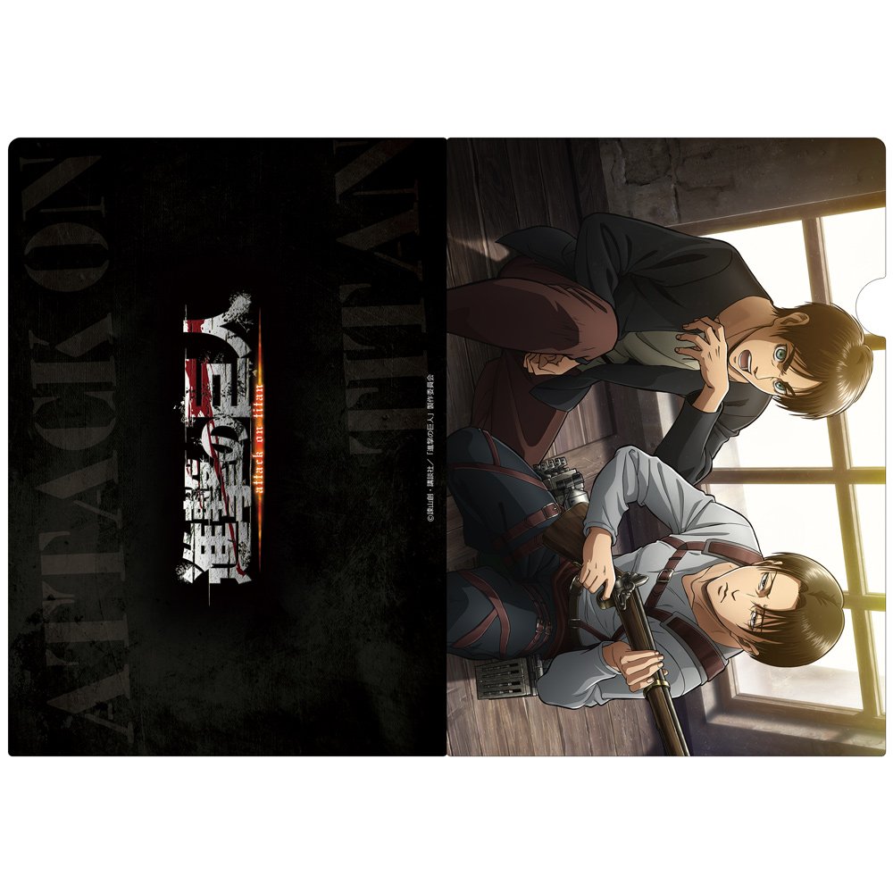 Amazon.co.jp: 進撃の巨人 クリアファイルG[エレン＆リヴァイ